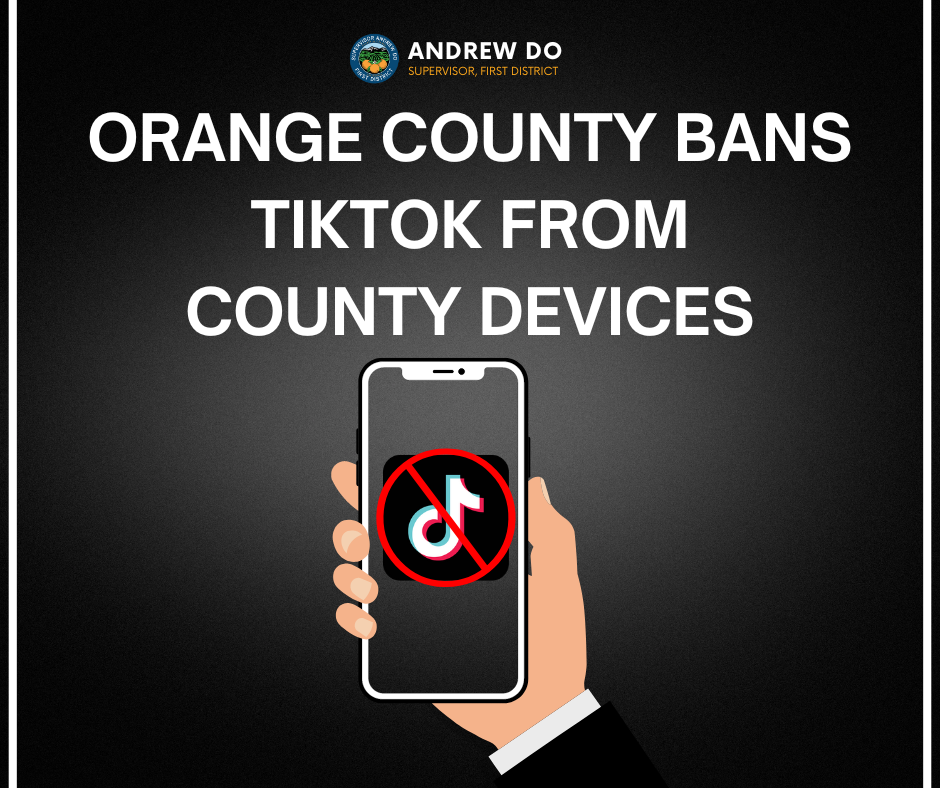 OC Bans TikTok on County Devices