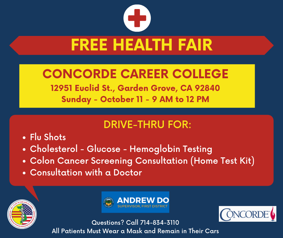 OC Free Health Fair 10-11-20